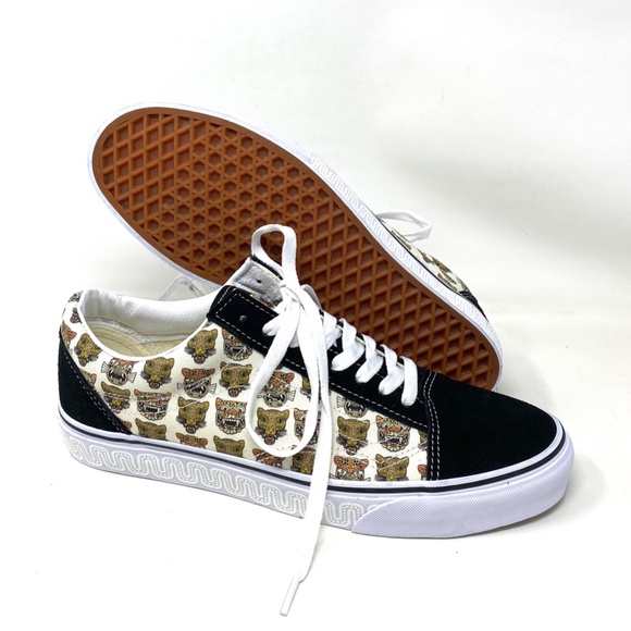 VANS Old Skool Low Top Jaguar Black Men’s Canvas Suede Sneakers Size VN0A5JMIBLK - Picture 7 of 12